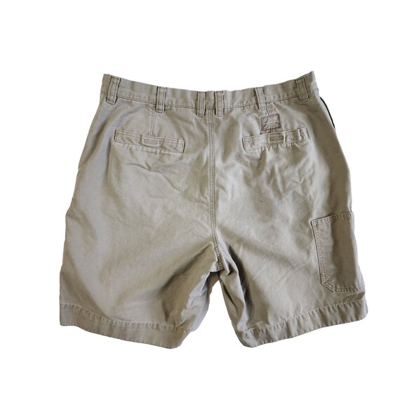 Columbia Sportswear Co. Men's Size 38 Khaki Chino Shorts Embroidered Pocket Logo - Picture 2 of 16